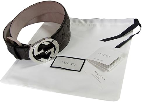 Amazon | グッチ GUCCI ベルト 95サイズ GGレザー グッチシマ インター