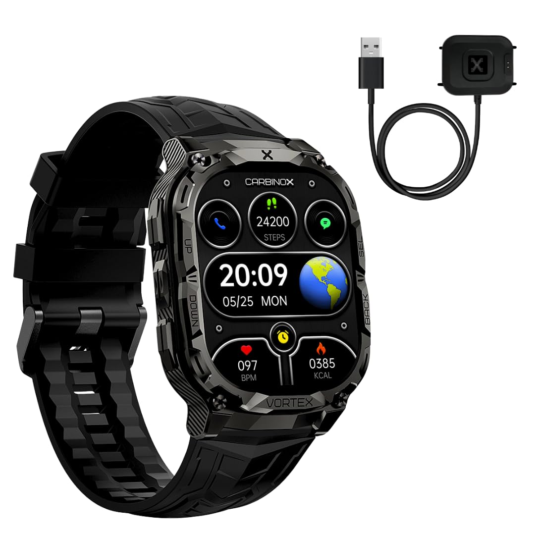 Amazon.com: CARBINOX Vortex Smart Watch with Charger, Rugged