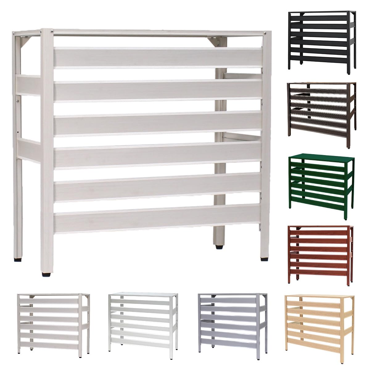 Amazon | アルマックス(Almax) アルミ製 室外機カバー (ホワイト) 大型