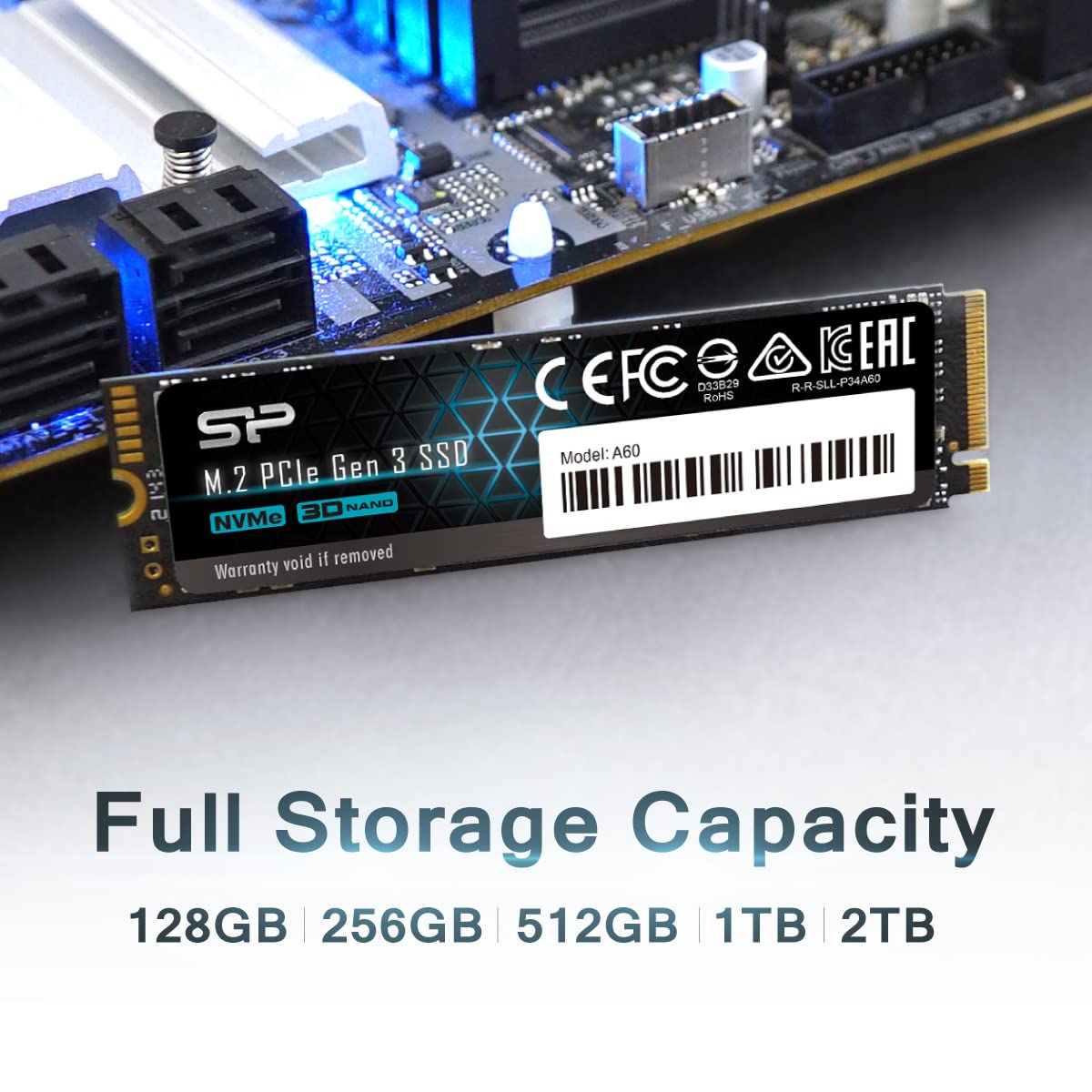 Amazon | シリコンパワー 2TB NVMe M.2 PCIe Gen3x4 2280 SSD A60