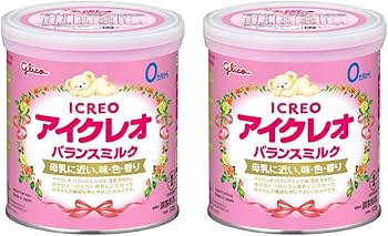 Amazon.co.jp: アイクレオ バランスミルク 320g×2缶 江崎グリコ