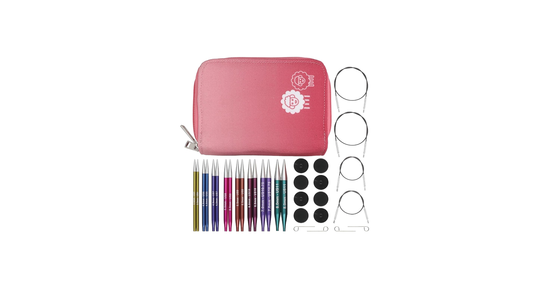 Amazon.com: KnitPro Zing Deluxe Interchangeable Needle Set 4