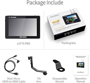 Amazon.com : FEELWORLD LUT7S PRO 7 Inch Ultra Bright 2200nits DSLR