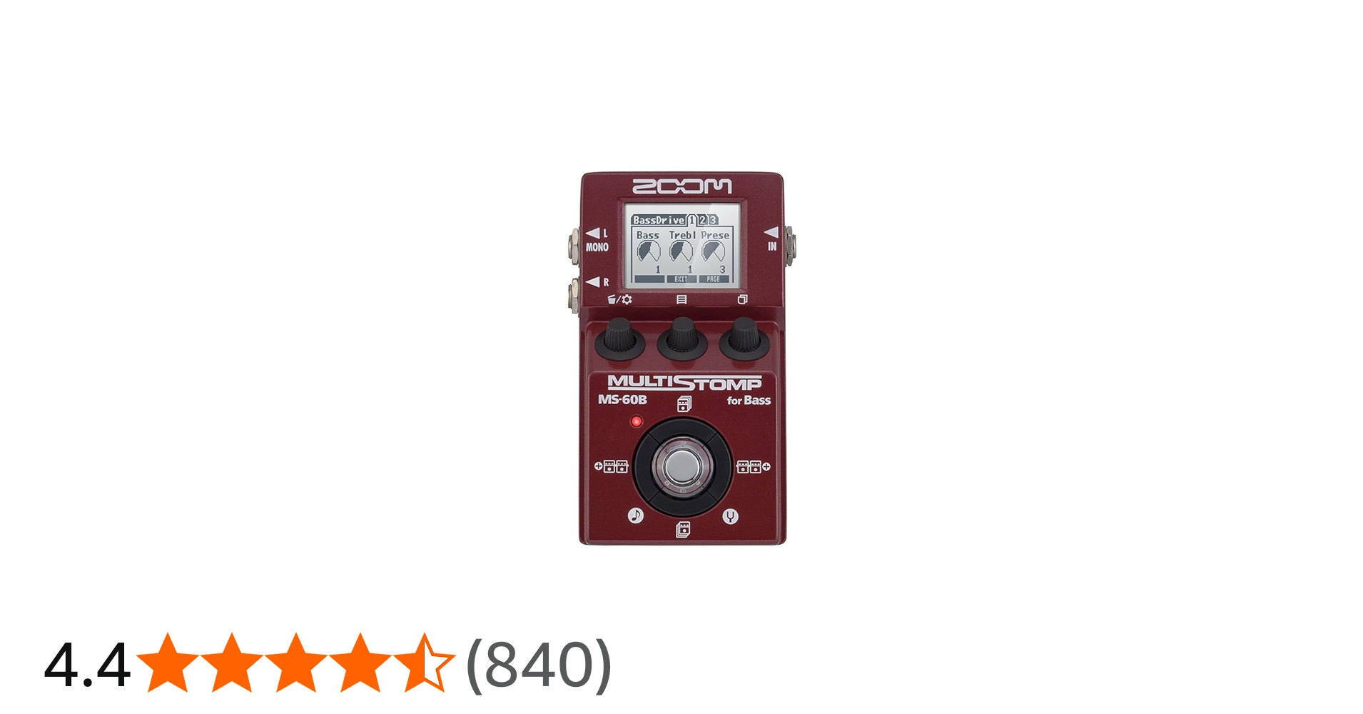Amazon.co.jp: ZOOM 驚異のベース用マルチストンプ MS-60B : 楽器