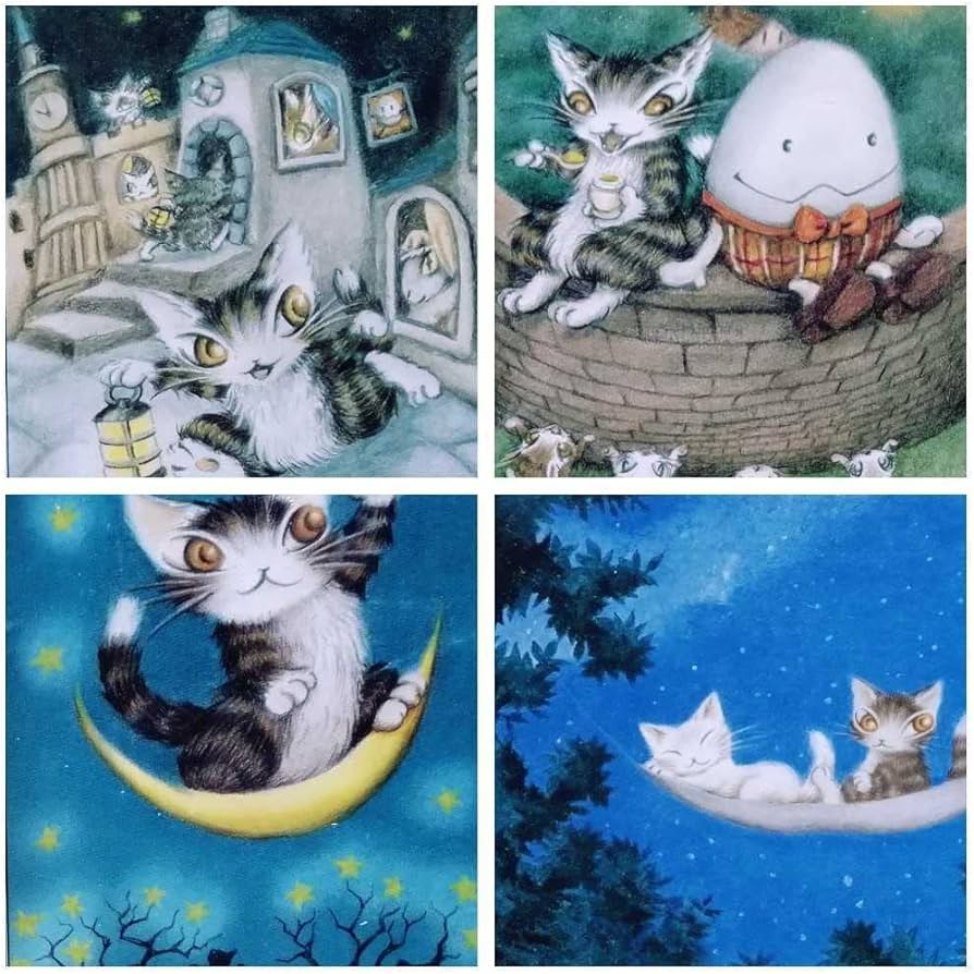 Amazon | ジグソーパズル わちふぃーるど 猫のダヤン 4点セット