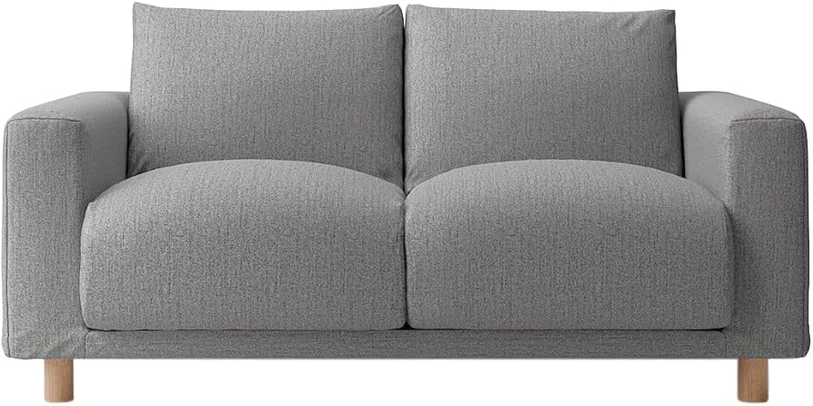 Amazon｜無印良品 カバー 杢グレー 綿帆布 ソファ本体 2シーター