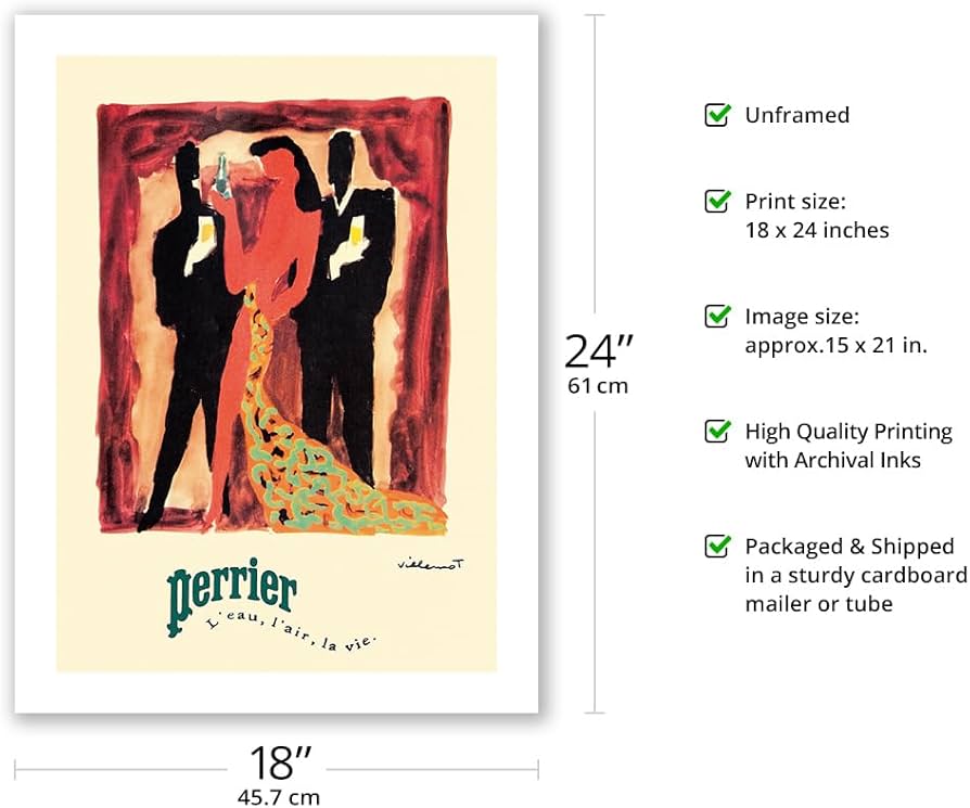 Amazon.com: Perrier - Water, Air, Life (L'eau, L'air, La Vie