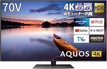 Amazon.co.jp: Sharp AQUOS 4T-C70CN1 70V 4K LCD TV Android TV