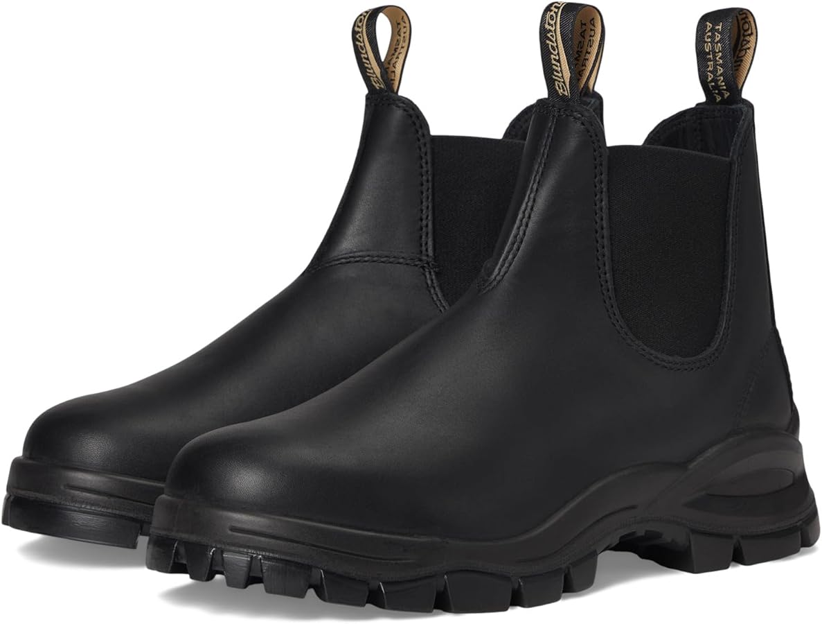 Amazon.com | Blundstone Unisex Lug Chelsea Boots Black Men's 4