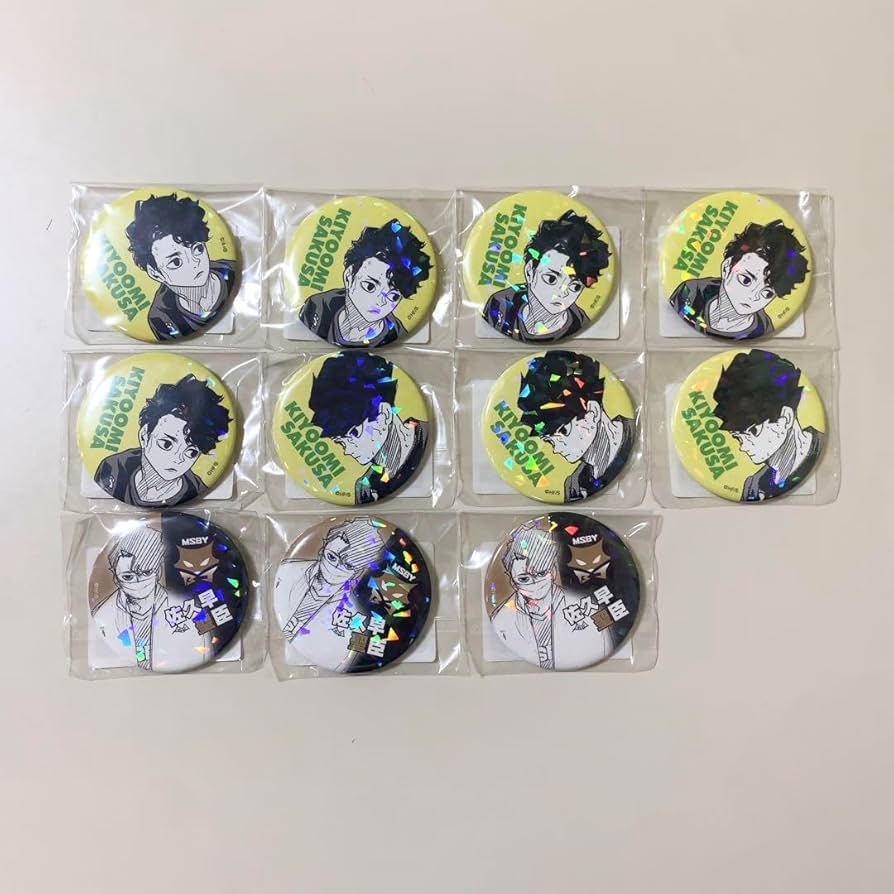 Amazon.co.jp: ハイキュー 佐久早聖臣 オールスター 缶バッジ 11点