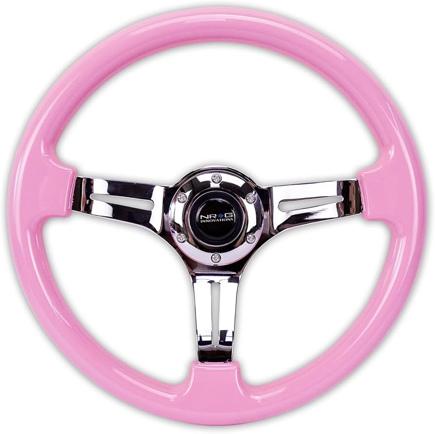 Amazon | MOTOFUTURE 35パイ 35cm ステアリング USDM ピンク