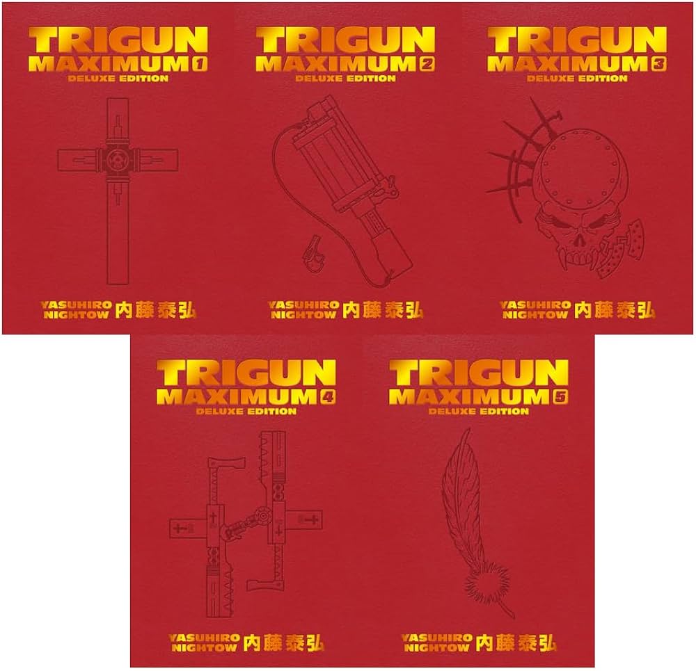 Trigun Maximum Deluxe Edition Volumes 1–5 Hardcover Manga Box Set