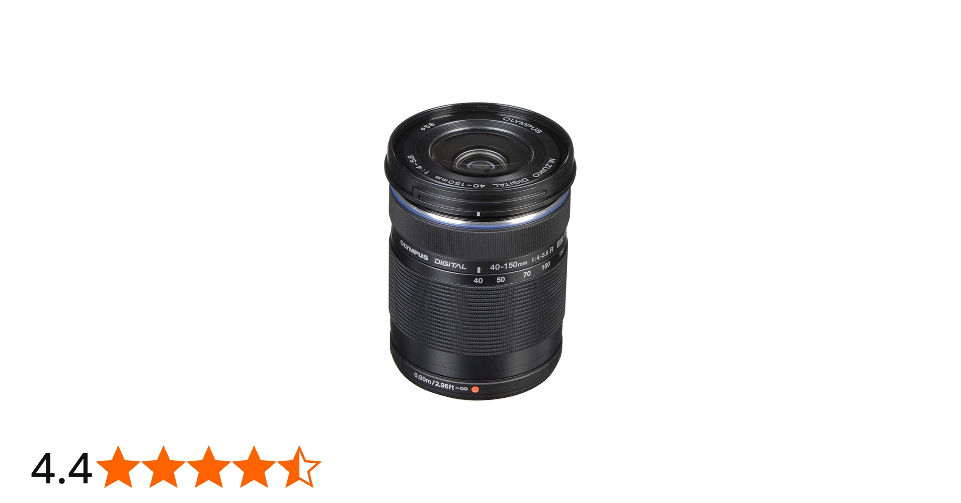 Olympus M. Zuiko 40-150mm F4.0-5.6 R Zoom Lens (Black) for Olympus