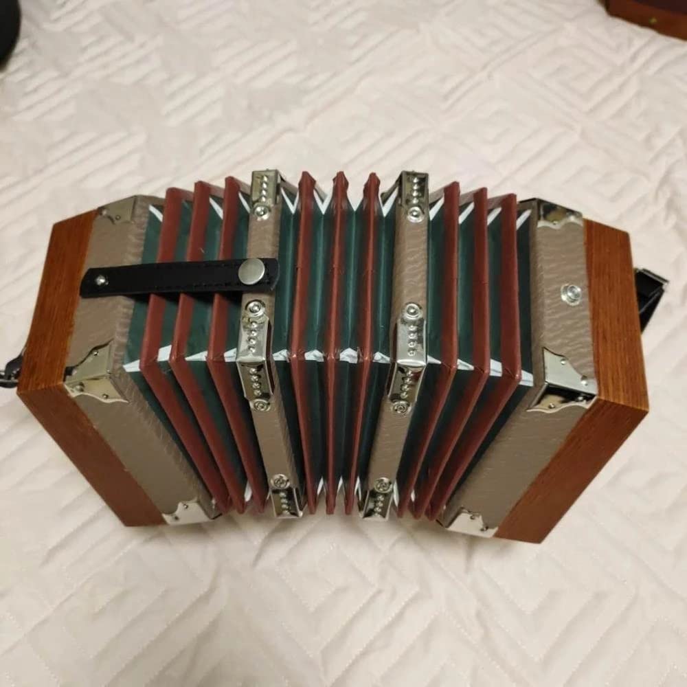 メーカー不明 楽器 コンサーティーナ 20ボタン ビンテージ イタリア製