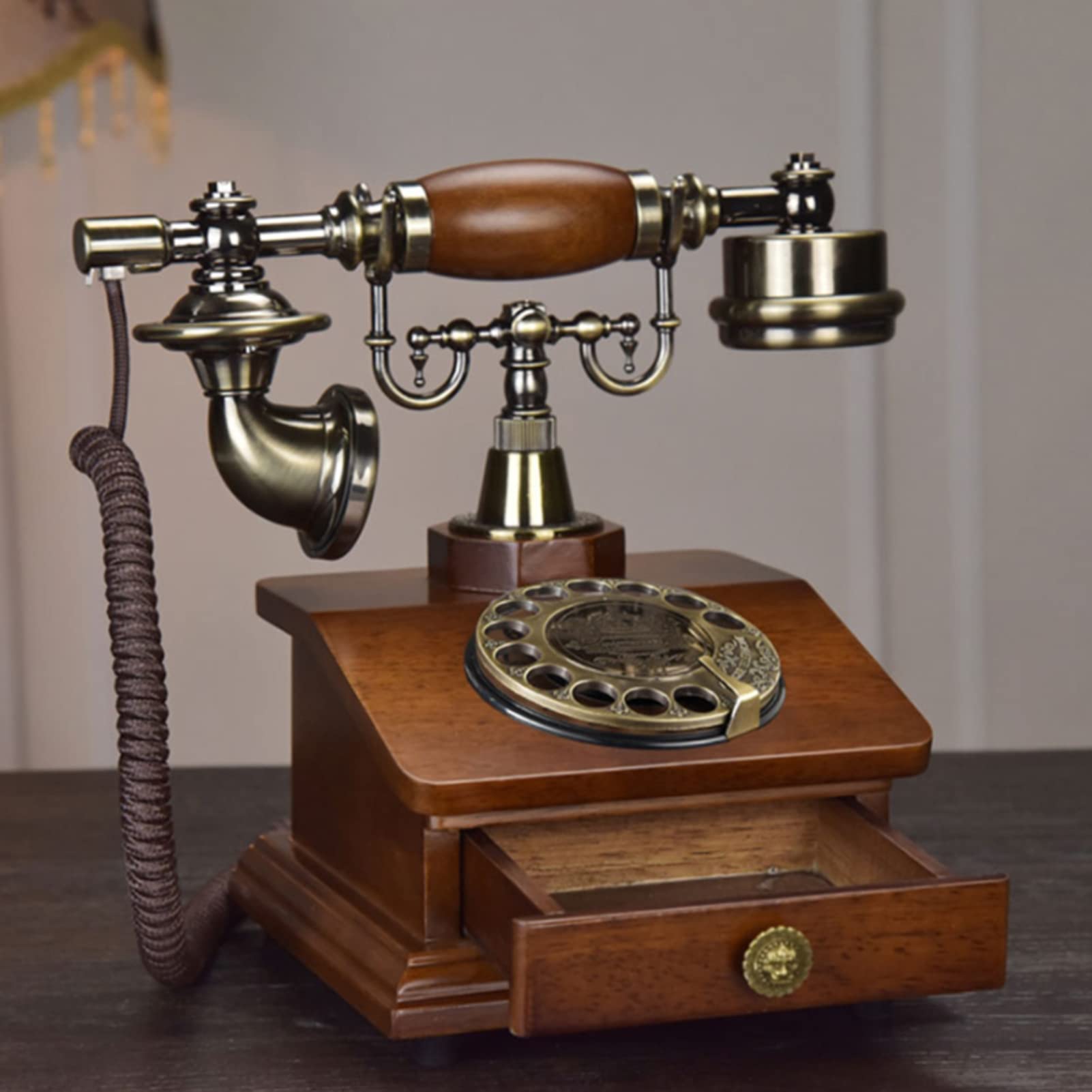 Amazon.co.jp: 回転式ダイヤル電話、レトロな固定電話、ヨーロッパ