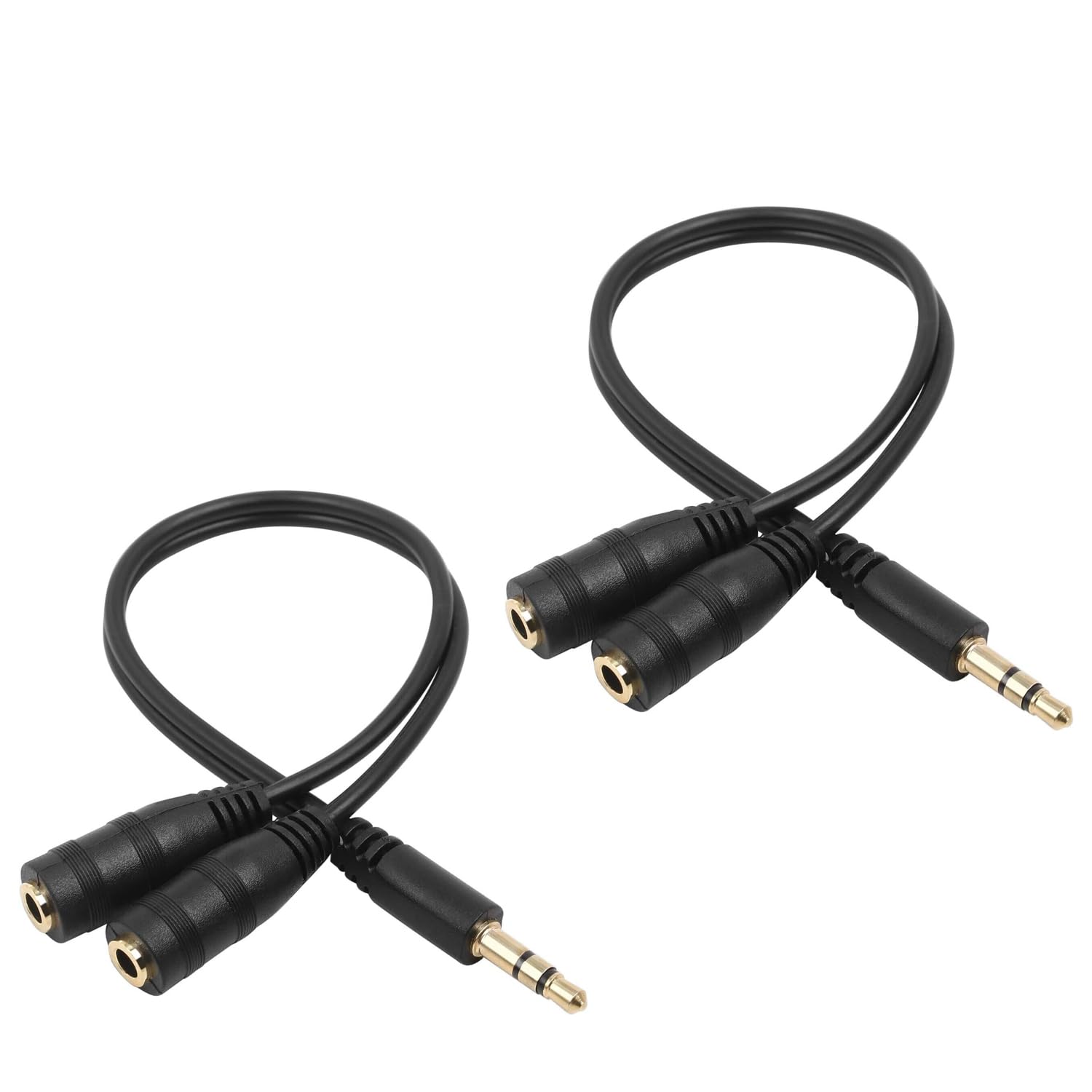 Amazon | 2個入り 3.5mm オーディオ変換ケーブル イヤホンジャック