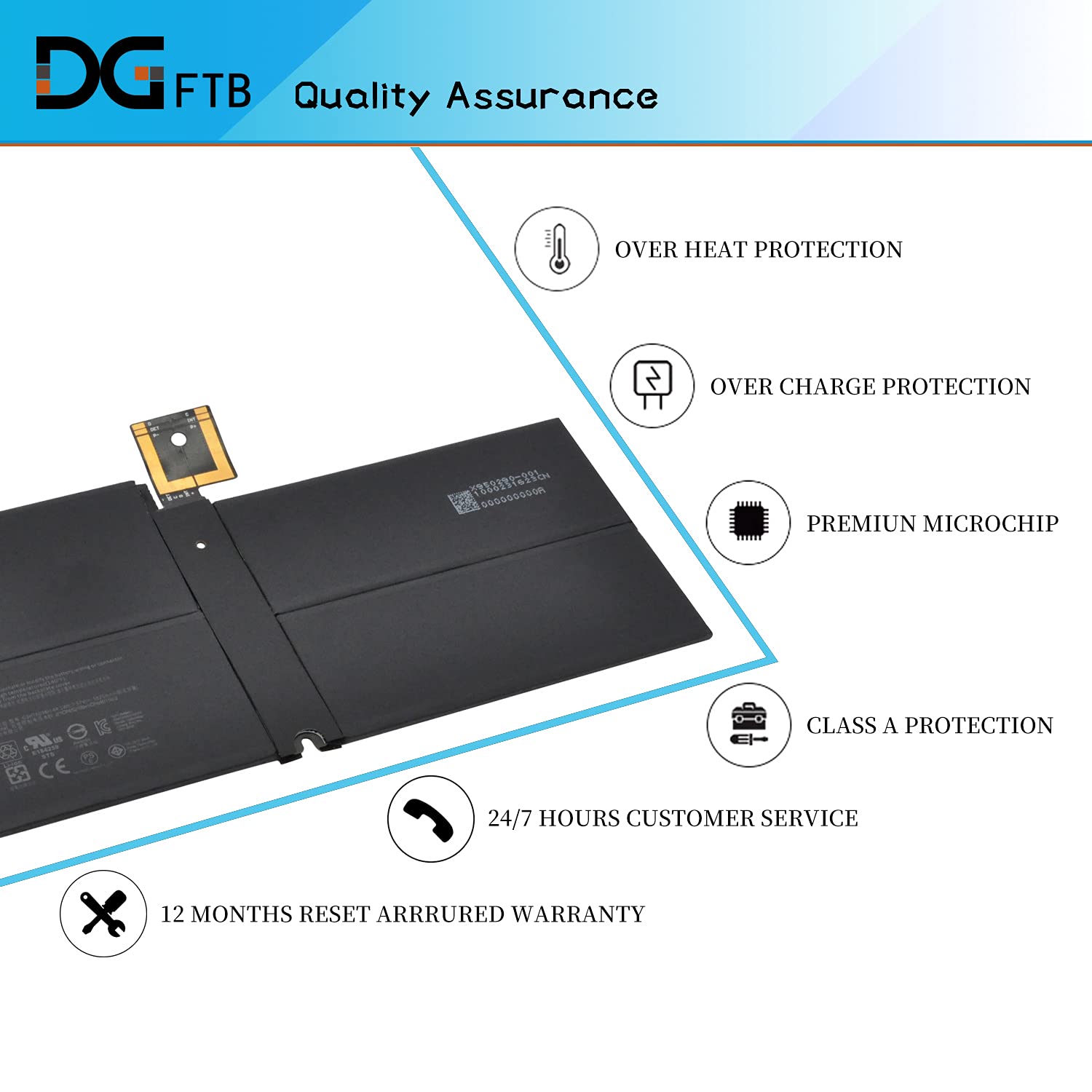 Amazon.com: G3HTA038H DYNM02 Battery Replacement for Microsoft