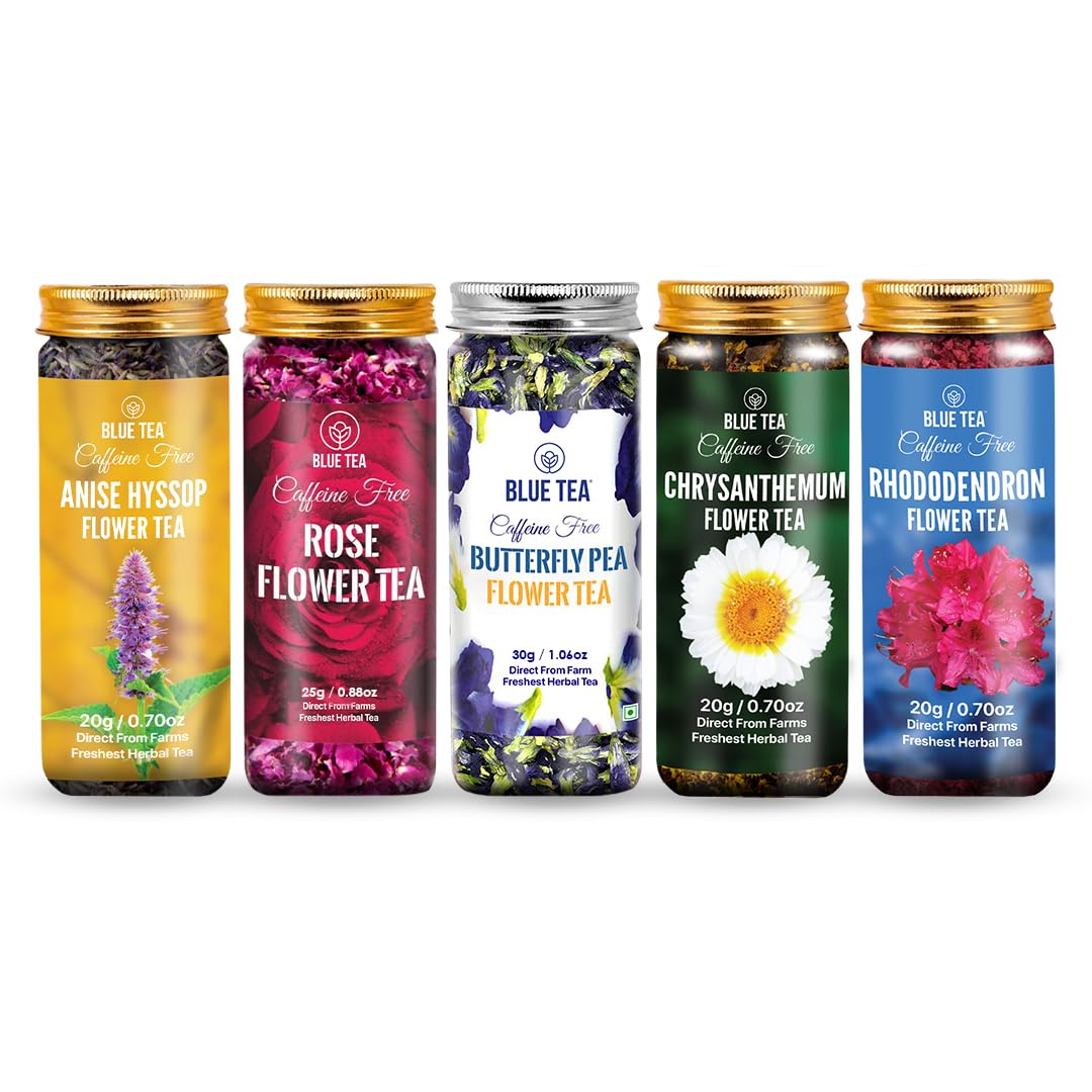 Amazon.com : BLUE TEA - Flower Tea Combo - 4.05 Oz (Pack of 5