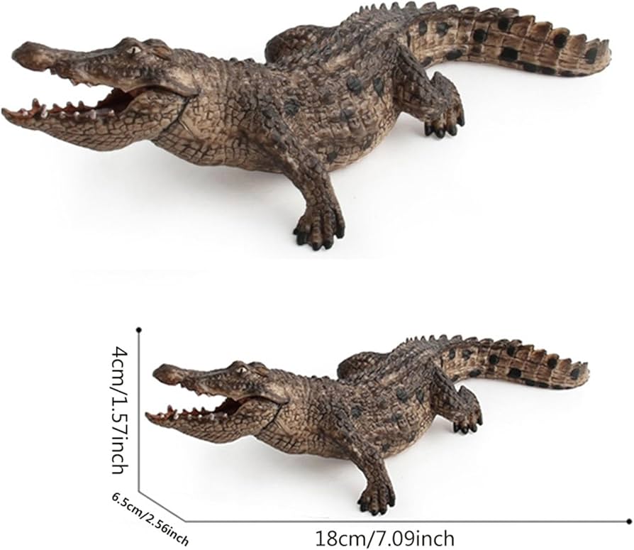 Amazon.co.jp: ワニのおもちゃ | 顎が可動するリアルなアリゲーター