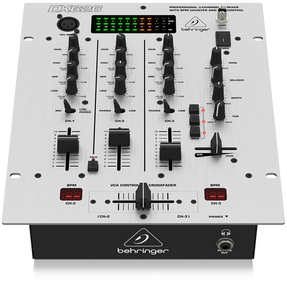 Amazon.com: Behringer Pro Mixer Dx626 Professional 3-Channel Dj