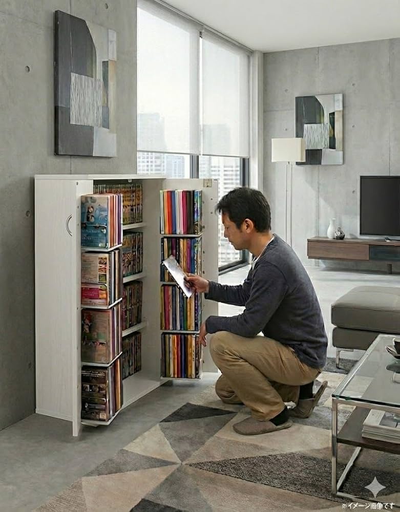 Amazon.co.jp: 鍵付収納名人 マルチタイプ(DVD・CD・コミック収納