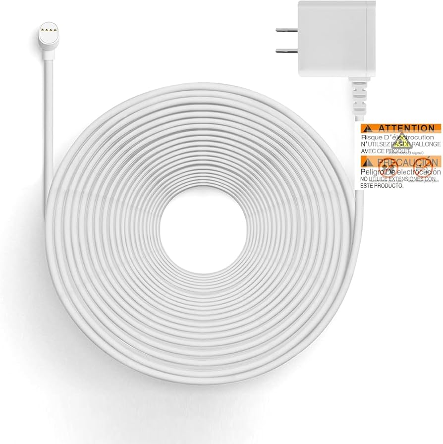 Amazon | Google Nest Cam(バッテリー)専用電源コード、耐候性充電