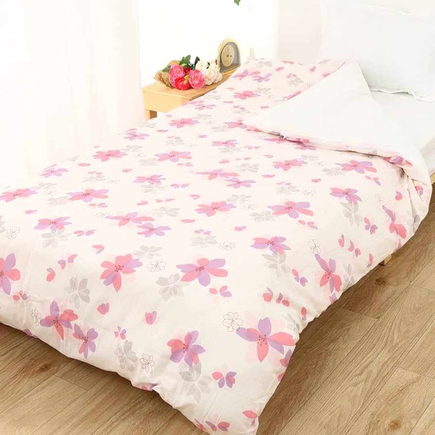 Amazon｜日本製 綿100% ガーゼ 花柄 掛け布団カバー シングル