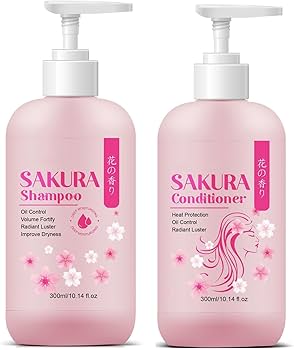 Amazon.com : Sakura Shampoo + Conditioner Set, Japanese Shampoo