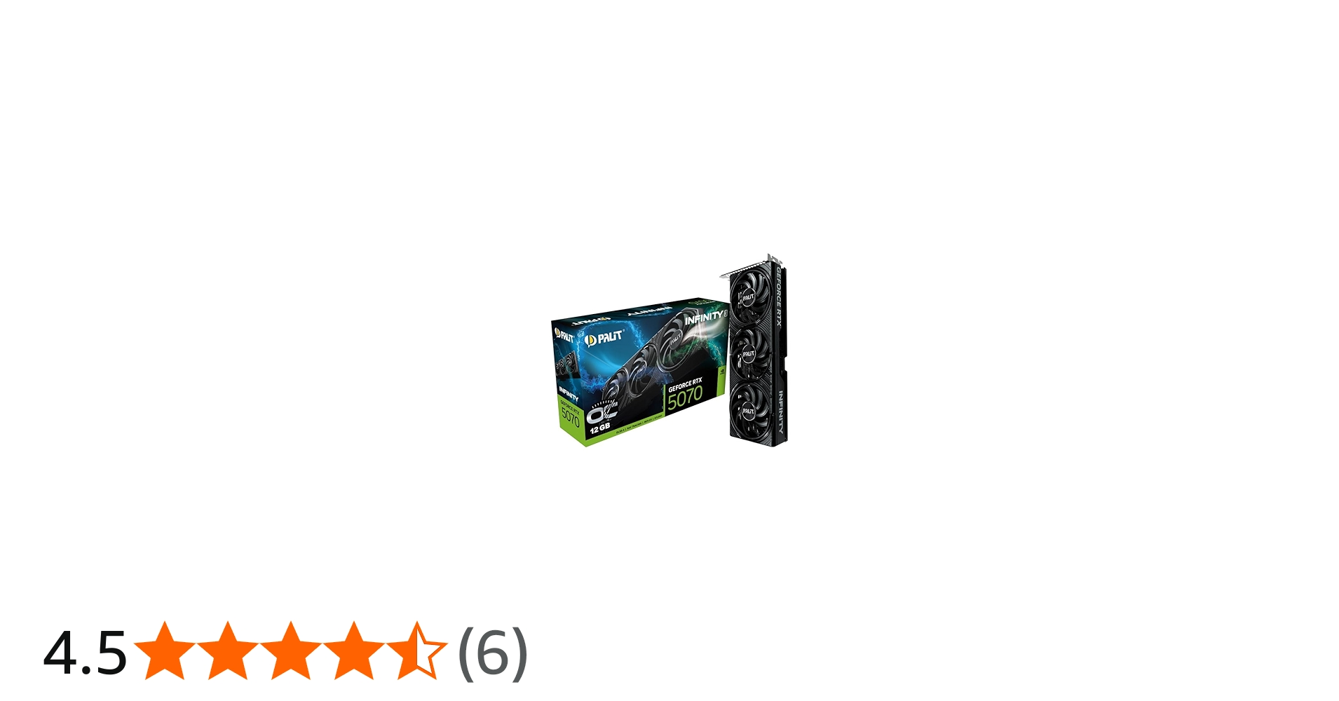 Amazon | Palit GeForce RTX 5070 Infinity 3 OC (12GB GDDR7/PCI