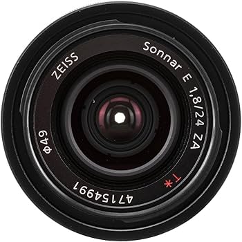 Amazon.com : Sony Carl ZEISS Sonnar T E 24mm F1.8 ZA E-Mount Prime
