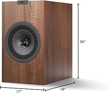 Amazon.com: KEF Q350 Bookshelf Speakers - Pair (Walnut) : Electronics