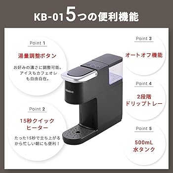 Amazon | KEURIG キューリグ カプセル式コーヒーメーカー KB-01