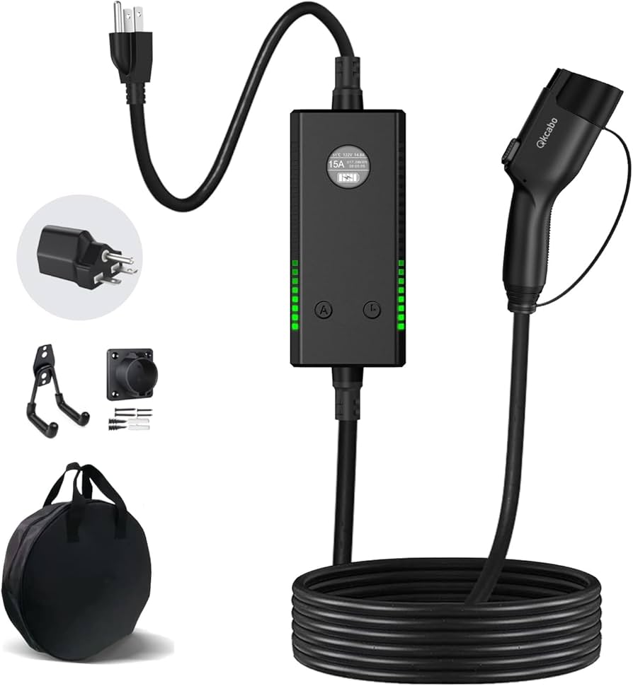 Amazon.co.jp: Qkcabo 電気自動車 充電ケーブル EV 充電器 100V/200V