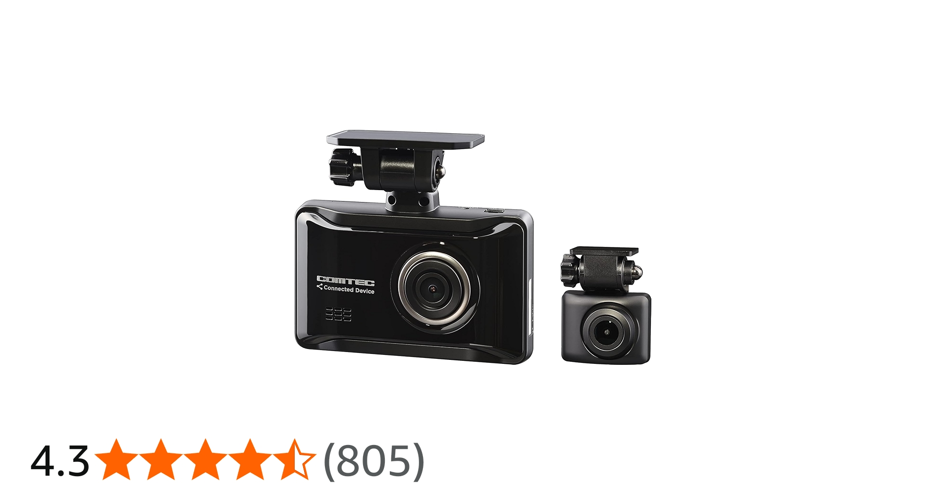 Amazon.co.jp: コムテック 車用 前後2カメラ ドライブレコーダー