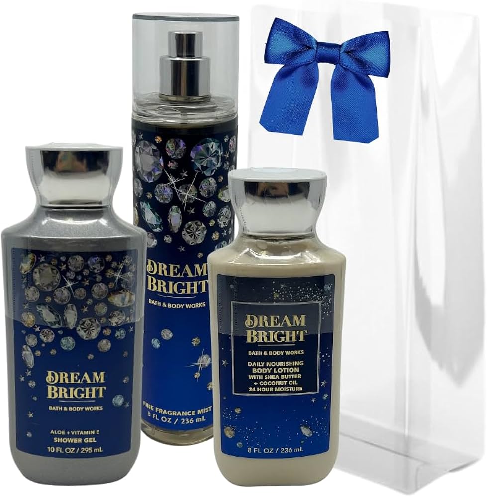 Amazon.com : Bath & Body Works DREAM BRIGHT 3-piece Gift Set with