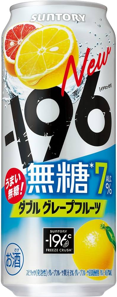 Amazon.co.jp: -196 Unsweetened Grapefruit 500ml 24pcs Suntory