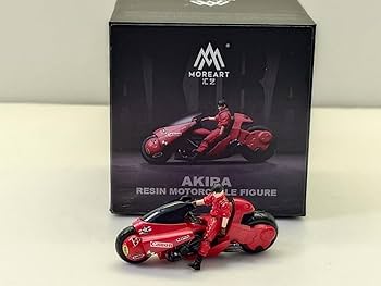 Amazon | MORE ART 1/64 アキラ 金田のバイク フィギュア AKIRA RESIN