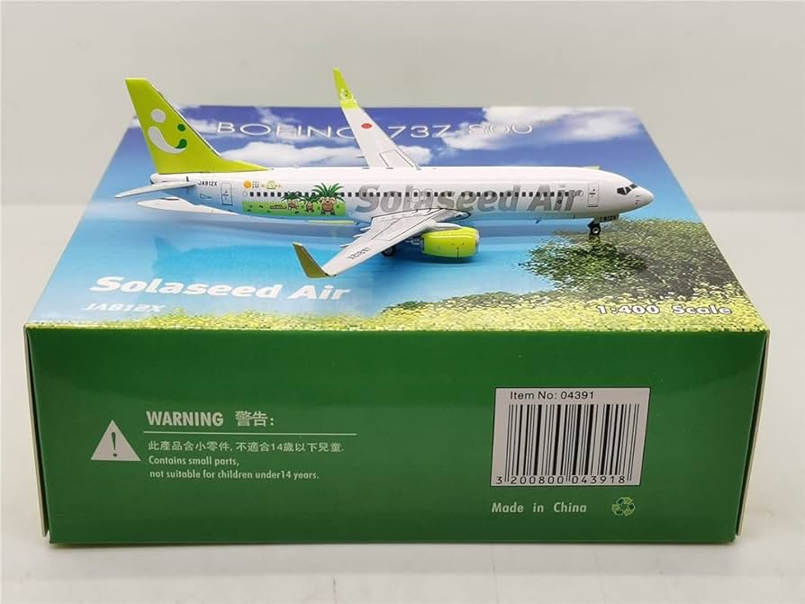 Amazon | Phoenix 1:400 PH04391 Solaseed Air Boeing 737-800 JA812X