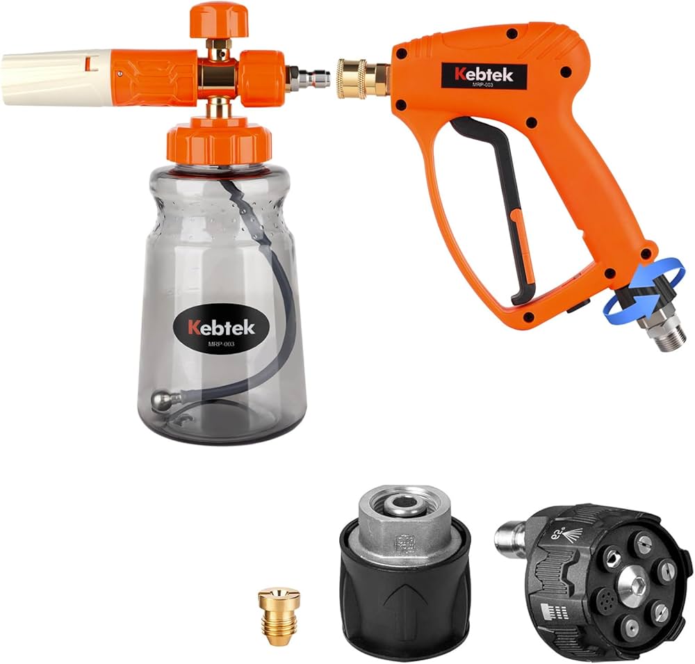 Amazon | 【ねじれ防止・引金保持機能】Kebtek 高圧洗浄ショートガン