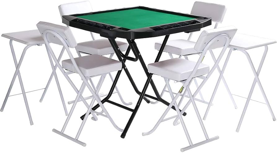 Amazon.co.jp: 瞬間点棒収納システム搭載 折りたたみ式手積麻雀卓「ぽ