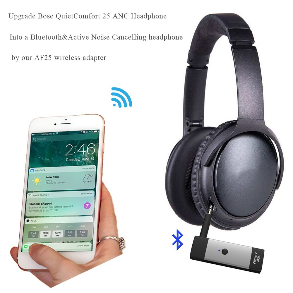 Amazon.co.jp: Airfrex無線のBluetooth 受信機は、Bose QC25