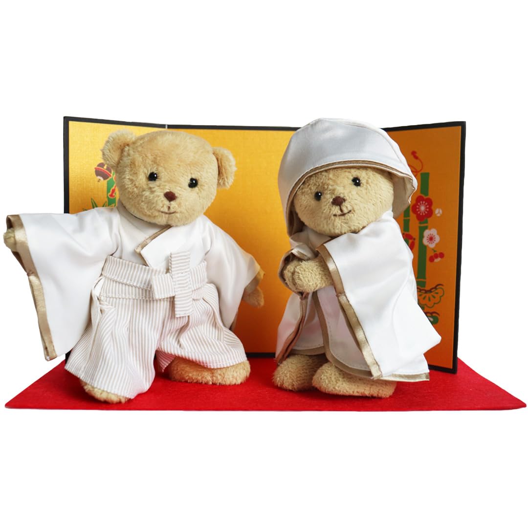 Amazon.co.jp: 【プティルウ】くまの夫婦ぬいぐるみ、スタイリング