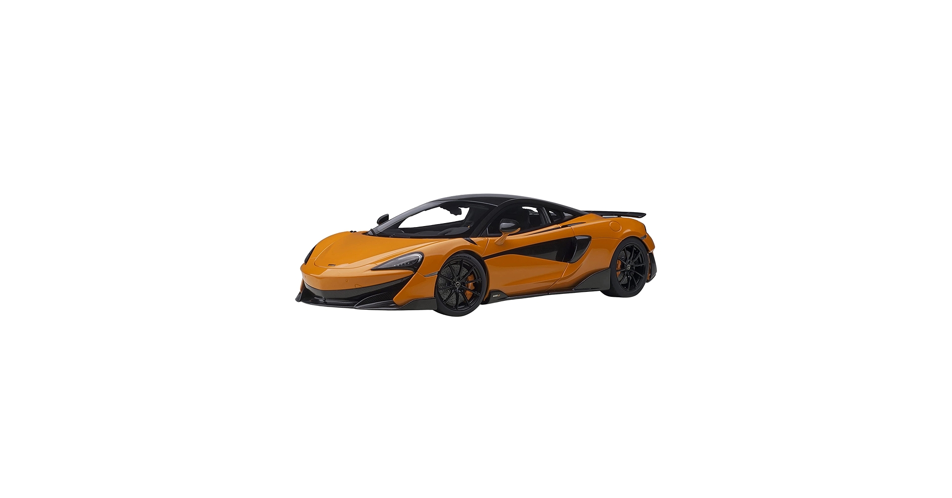 Amazon.com: Auto Art Models McLaren 600LT Myan Orange and Carbon 1