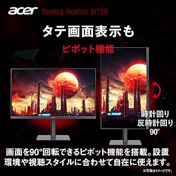 Amazon.co.jp: Acer ゲーミングモニター Nitro 27インチ IPS 非光沢
