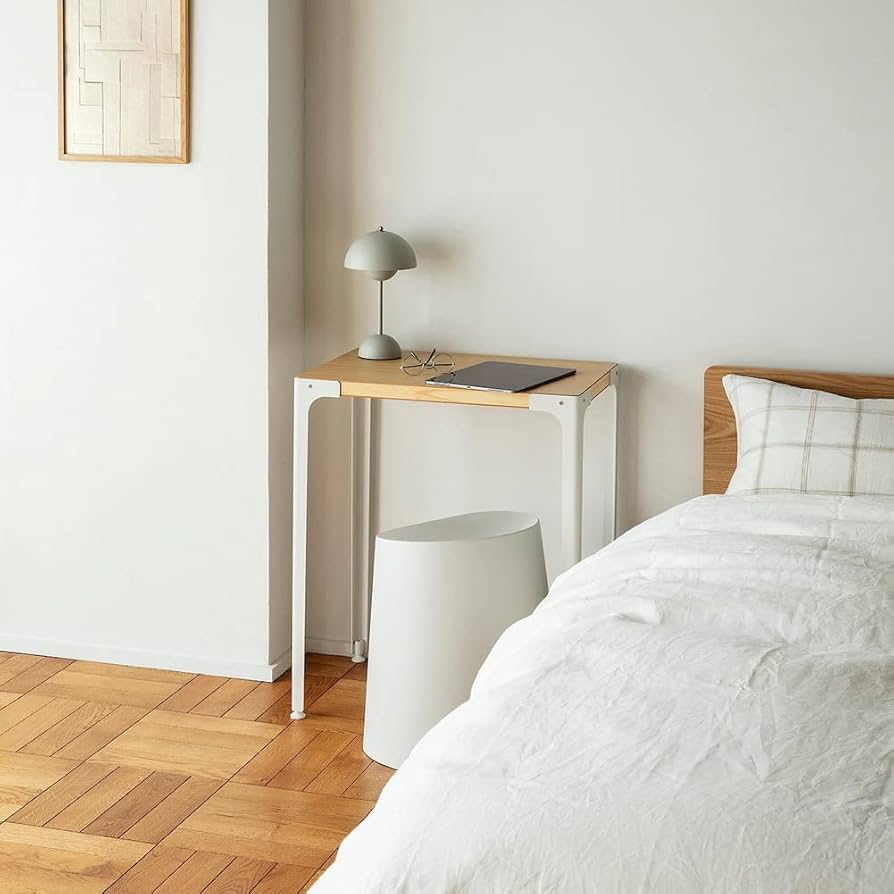 Amazon.co.jp: 無印良品 木製デスク 幅60×奥行40×高さ72cm スチール脚