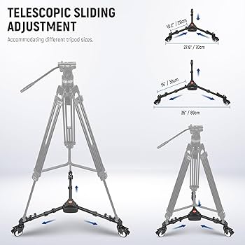 Amazon | NEEWER 撮影写真用三脚ドリー 高耐久 最大荷重22.68kg三脚