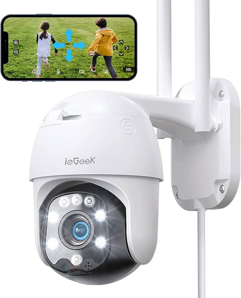 Amazon.co.jp: 【360°全方位監視・自動追跡復帰】 ieGeek 防犯カメラ