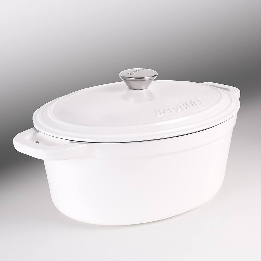 Amazon.com: BergHOFF Neo Enameled Cast Iron 8qt. Oval Dutch Oven