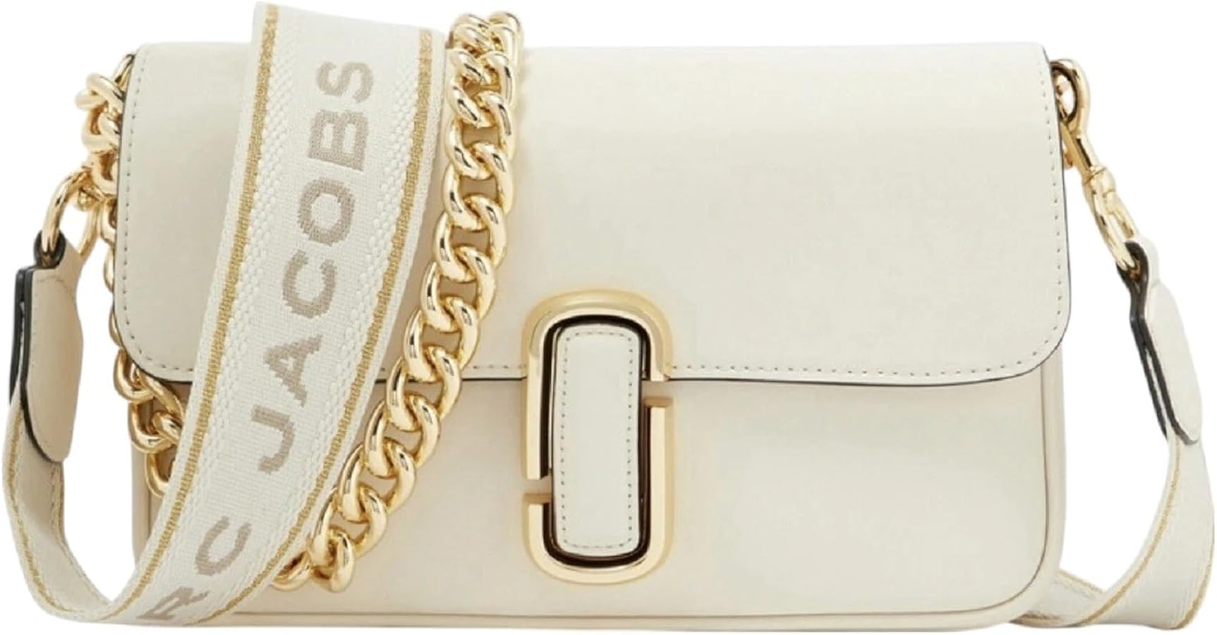 Marc Jacobs The J Marc Shoulder Bag (Cloud White): Handbags