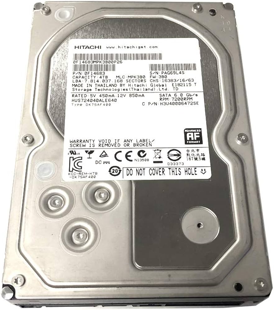 Amazon.com: HGST Ultrastar HUS724040ALE640 (0F14683) 4TB 7.2K SATA